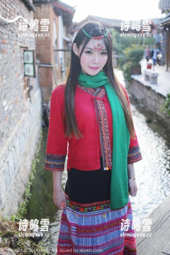 MyGirl美媛馆 - 八宝icey的写真，宛若晨光里的清新石榴，嘻嘻。