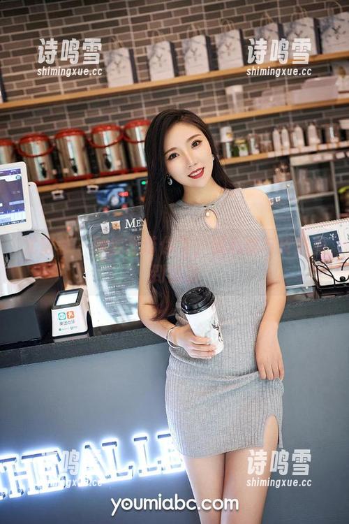 尤蜜荟 - 图库里带你飞，温心怡与皮衣美到销魂