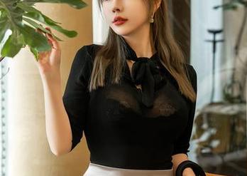 星颜社 – 怎样下载温心怡的女孩写真？先喝杯咖啡放松一下。