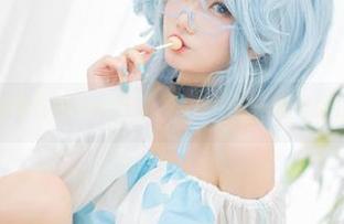狐萝卜呦与幽灵鲨,写真中的一抹奇狠!